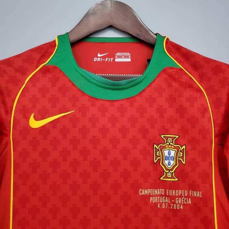Portugal Maillot Rétro 2004 – Image 3