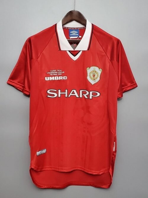 Manchester United Maillot Rétro 1999