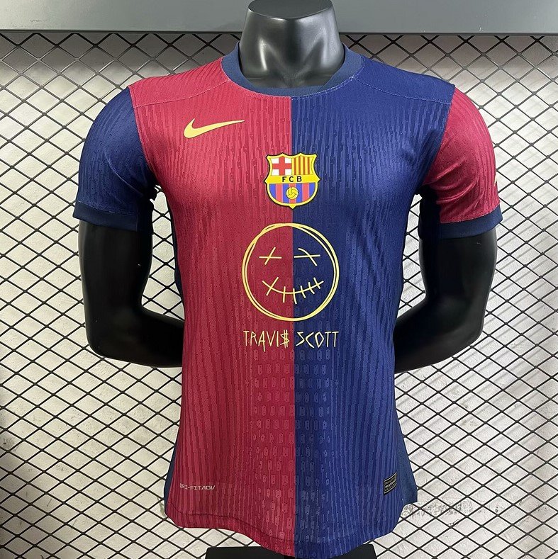Barcelone Maillot Domicile Travis Scott 25/26 – Version Player