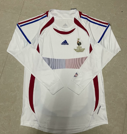 France Maillot Extérieur Rétro 2006 Manches Longues