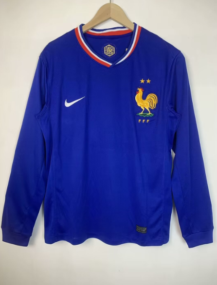 France Maillot Domicile 2024 Manches Longues