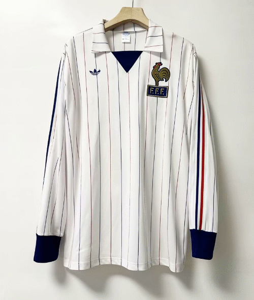 France Maillot Extérieur Rétro 80/82 Manches Longues