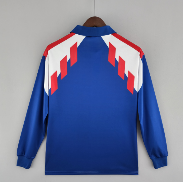 France Maillot Rétro 88/90 Manches Longues – Image 2