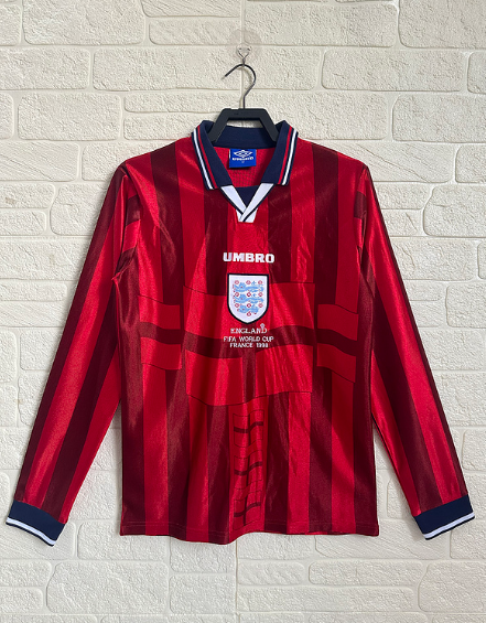 Angleterre Maillot Extérieur 1996 Manches Longues
