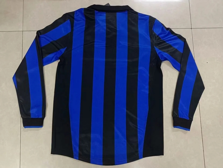 Inter Milan Maillot Rétro 98/99 Manches Longues – Image 2